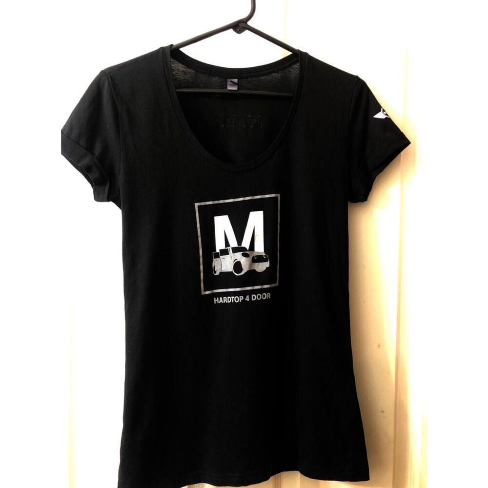 Ladies Black MINI Hardtop 4 Door Graphic T-Shirt